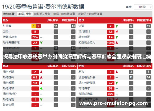 探寻法甲联赛决赛举办时间的深度解析与赛事前瞻全面观察指南汇编